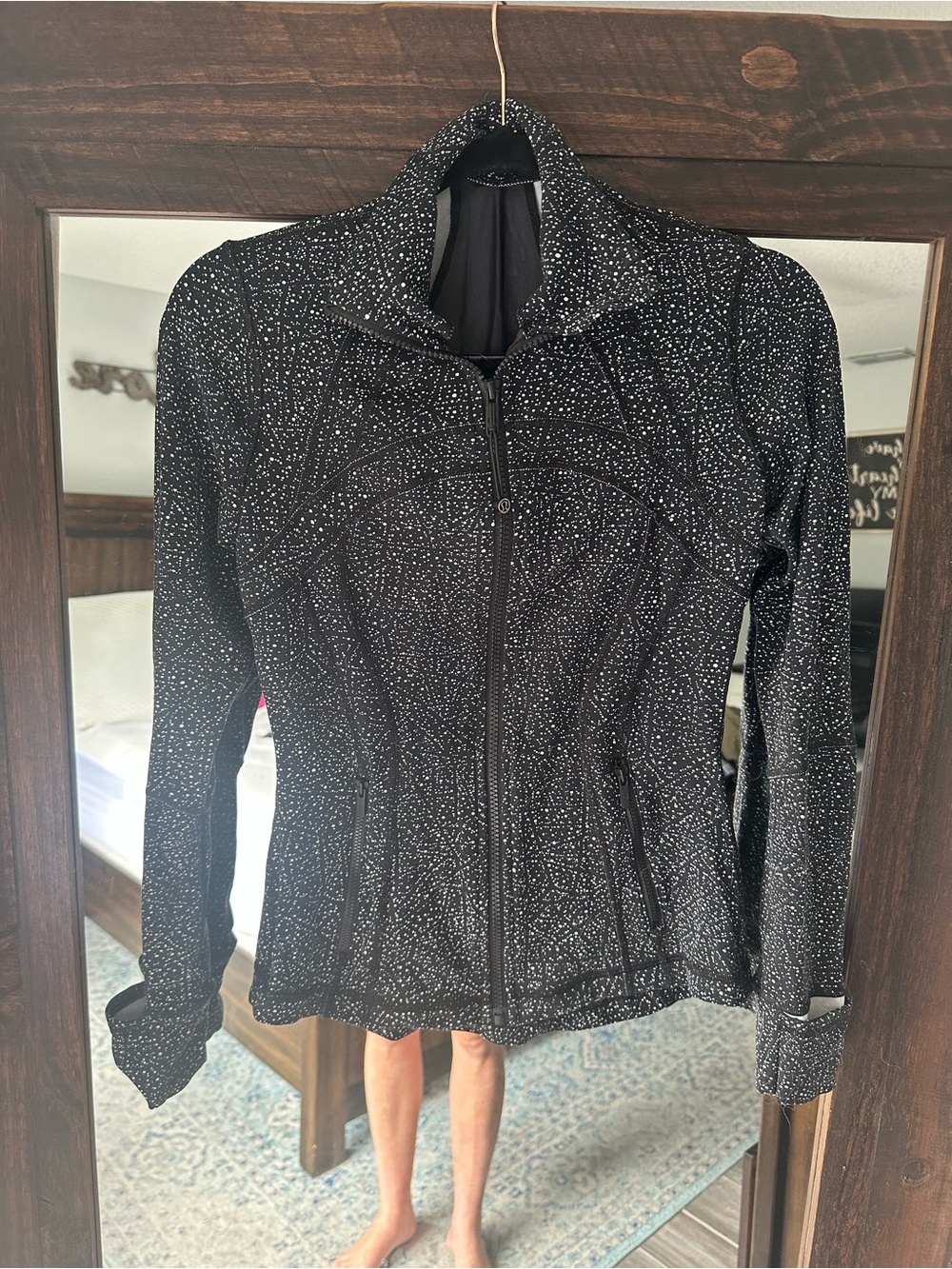 lululemon athletica Black Speckled Full-Zip Jacket